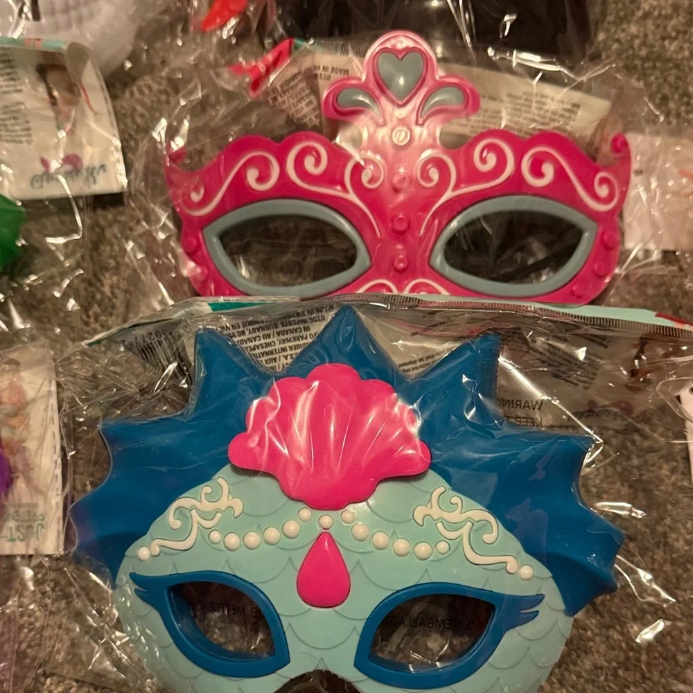 Pirate and Princess Kids Costume Light Up Masks Set